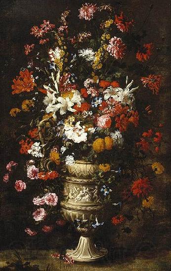 unknow artist Flowers in a Figured Vase Norge oil painting art